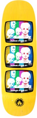 Black Label Stand By 10.0 Jumbotron Skateboard Deck - yellow - view large