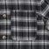 Tactics Midweight Cotton Flannel Shirt - black - front detail