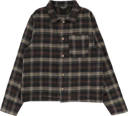 Tactics Midweight Cotton Flannel Shirt - earth - view large