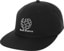 Sci-Fi Fantasy Puzzle Globe Snapback Hat - black