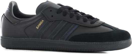 Adidas Samba ADV Skate Shoes - core black/royal blue - view large