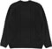 Souvenir Engineered Cable Knit Sweater - black - reverse
