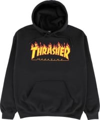 Thrasher Flame Hoodie - black