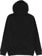 Thrasher Flame Embroidered Zip Hoodie - black - reverse