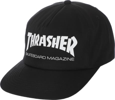 Thrasher Skate Mag Snapback Hat - black/white - view large