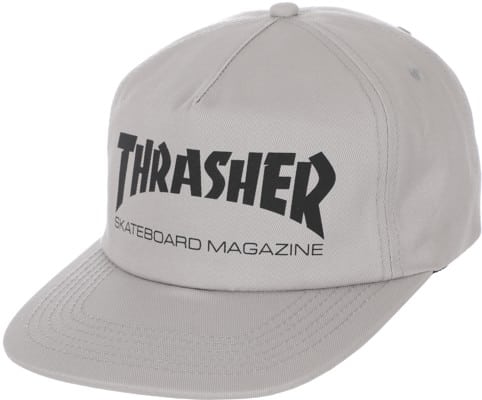 Thrasher Skate Mag Snapback Hat - grey/black - view large