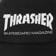 Thrasher Skate Mag Snapback Hat - black/white - front detail