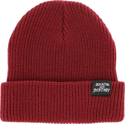 Thrasher Skate And Destroy Beanie - maroon - view large