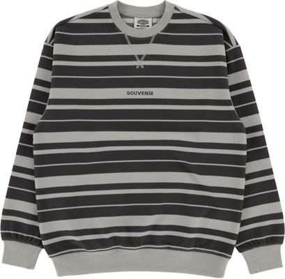 Souvenir Striped Ultra Pique Sweater - charcoal stripes - view large