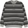 Souvenir Striped Ultra Pique Sweater - charcoal stripes