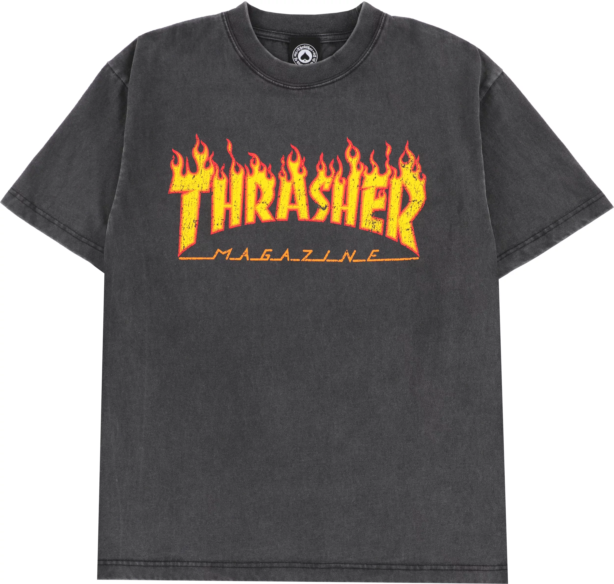 Thrasher Flame Vintage T-Shirt - black | Tactics