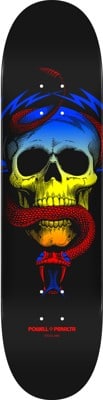 Powell Peralta McGill Skull & Snake 8.0 247 Shape Skateboard Deck - yellow fade - view large
