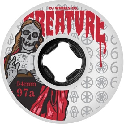 OJ Creature The Book Of OJ Skateboard Wheels - white (97a) - view large