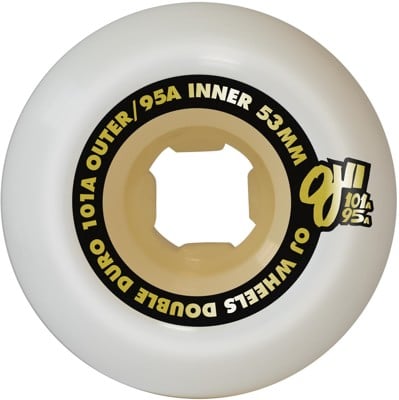oj double duro 56㎜101a/95a OJ Wheels Double Duro Mini Combo 58mm 101a/95a White - CalStreets