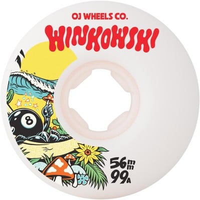 OJ Winkowski Pro Mushroom Elite Mini Combo Skateboard Wheels - white (99a) - view large