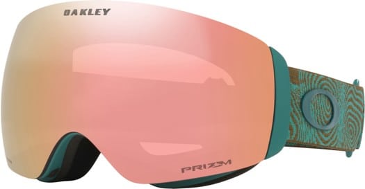 Oakley Flight Deck M Goggles - pacific trails/prizm snow rose gold iridium lens - view large