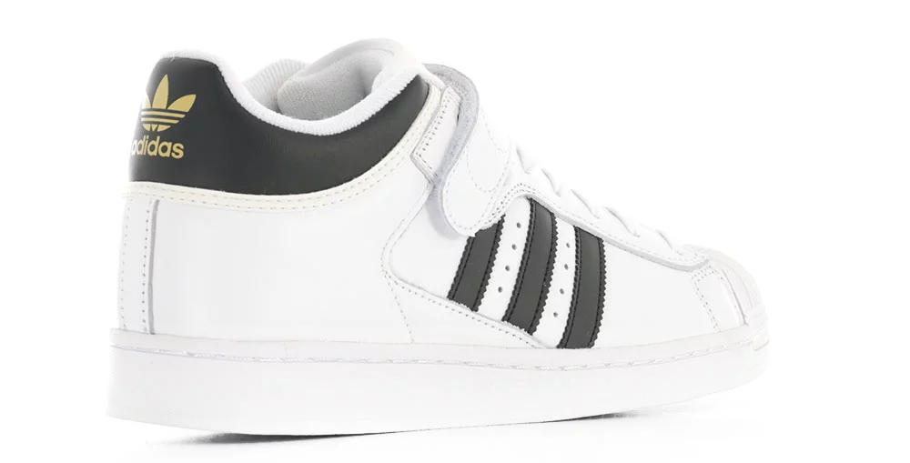 Adidas Pro Shell ADV Skate Shoes - white/core black/gold | Tactics