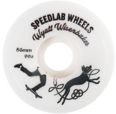 Speedlab Wisenbaker Pro Model Skateboard Wheels - white/black (99a) - view large