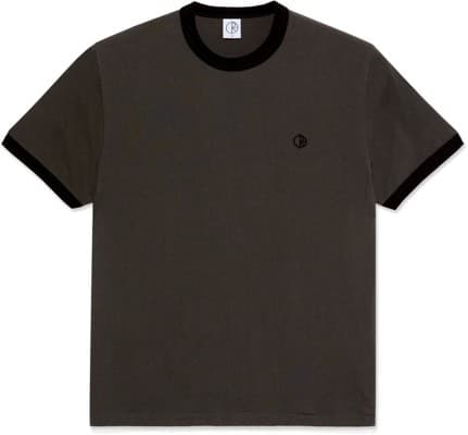 Polar Skate Co. Ringer T-Shirt - dirty black/black - view large