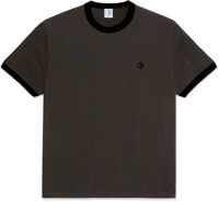Polar Skate Co. Ringer T-Shirt - dirty black/black