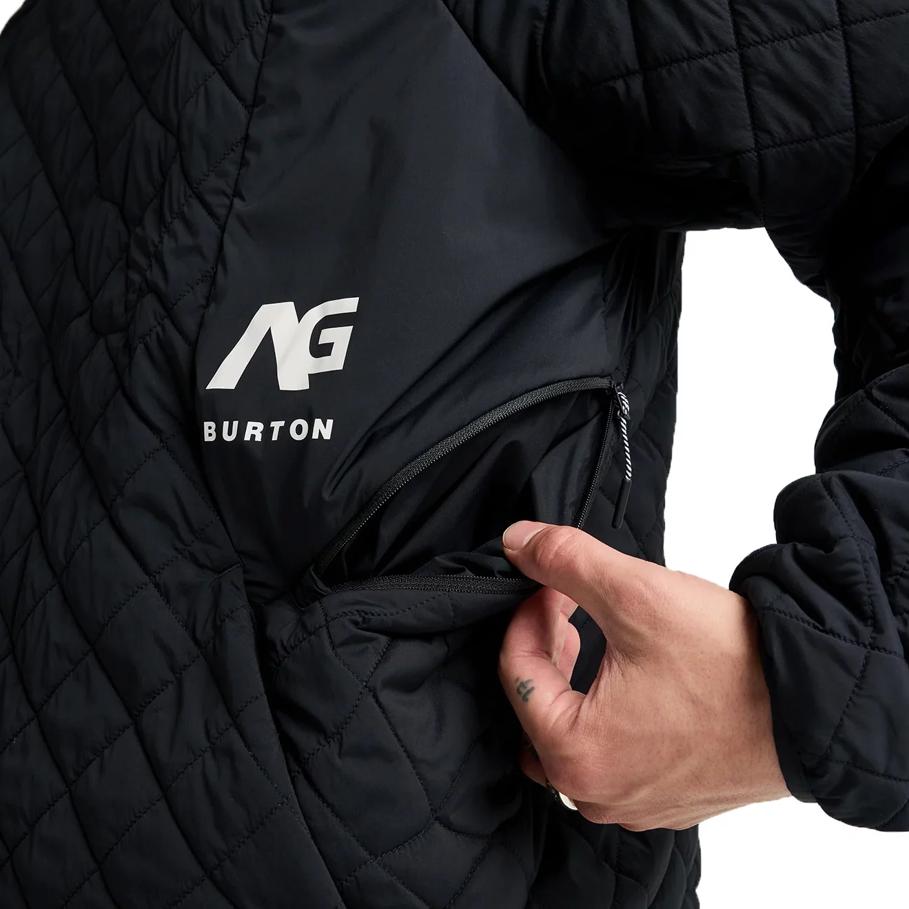 Burton AG Pinball Reversible Insulated Pullover - true black | Tactics