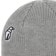 Crab Grab High Mark Beanie - heather grey - front detail