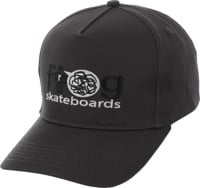 Frog Trash Talk Snapback Hat - vintage black