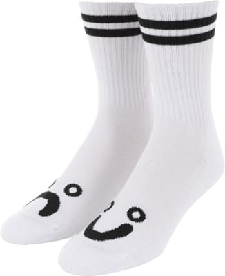 Polar Skate Co. Happy Sad Classic Sock - white/black - view large