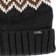 Coal Meadows Beanie - black / brown - front detail