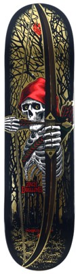 Powell Peralta Doelling Archer Flight 8.30 Skateboard Deck - gold foil - view large
