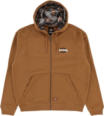 Dickies Thrasher X Dickies Zip Hoodie - brown duck - view large