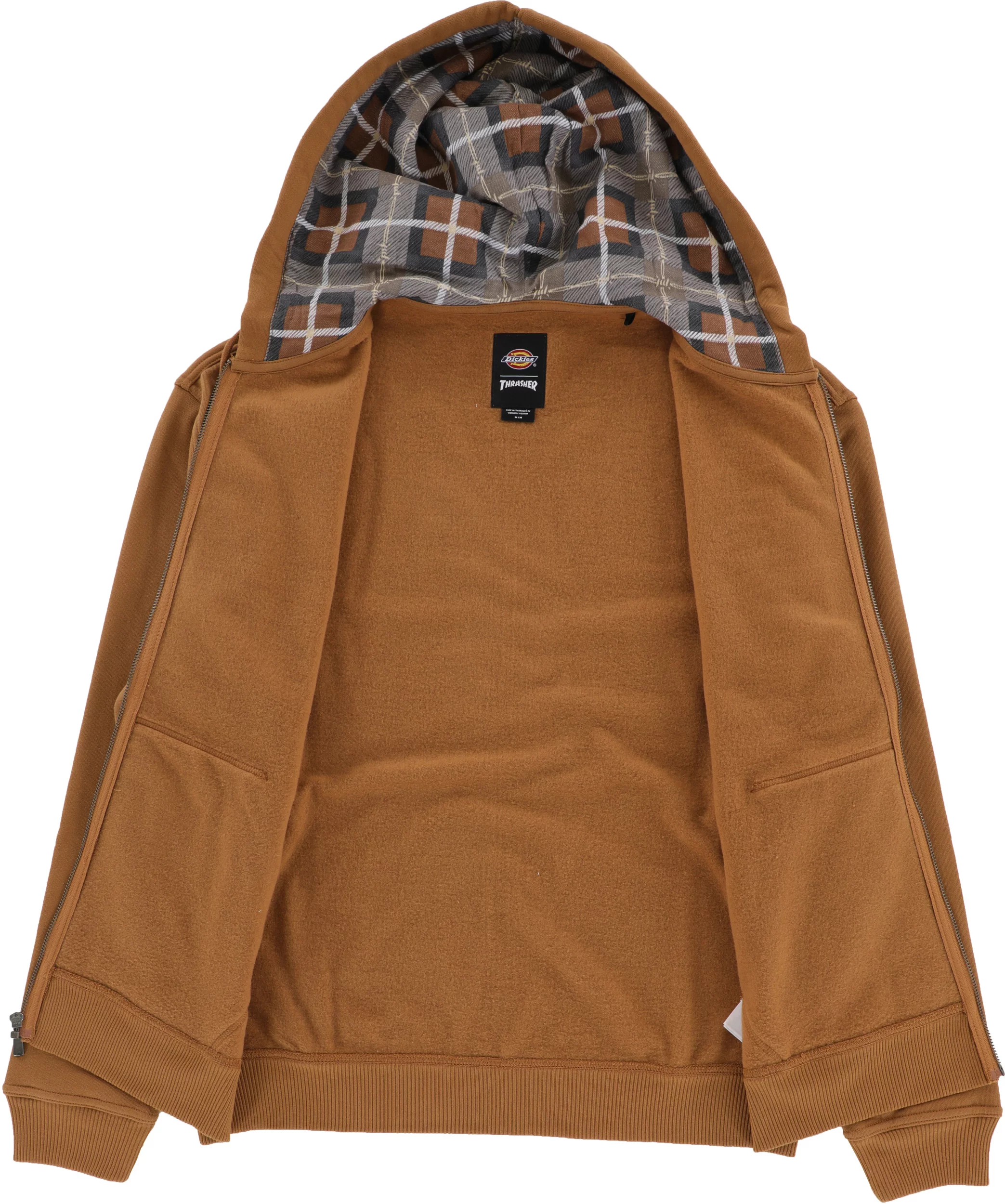 Dickies Thrasher X Dickies Zip Hoodie - brown duck | Tactics