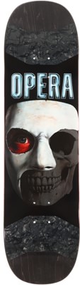 Opera Skull Mask 8.5 Symmetrical Pop Slick Skateboard Deck - view large