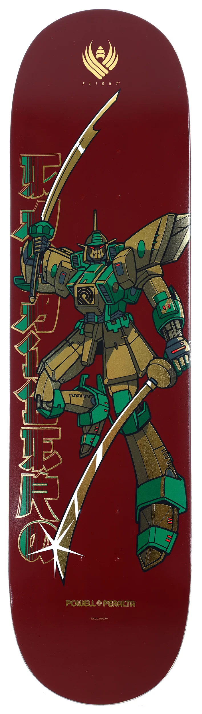 Powell Peralta Caballero Gundam 8.25 Flight 243 Shape Skateboard