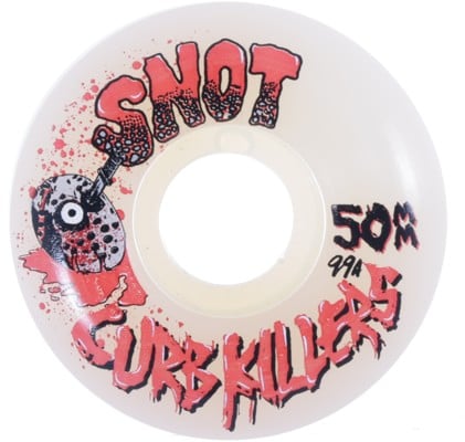 Snot Curb Killers Skateboard Wheels - white (99a) - view large