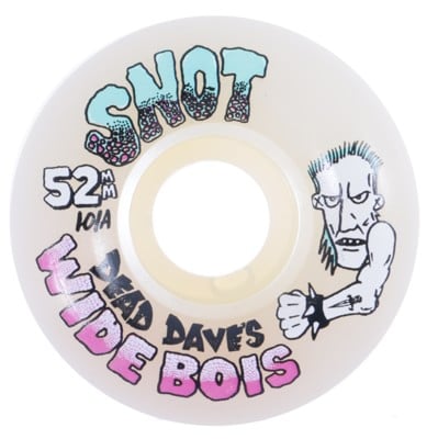Snot Dead Dave's Wide Boys Skateboard Wheels - white (101a) - view large