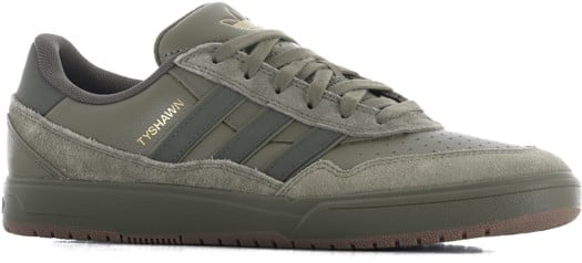 Adidas Tyshawn II Skate Shoes - olive strata/shadow olive/gum5 - view large