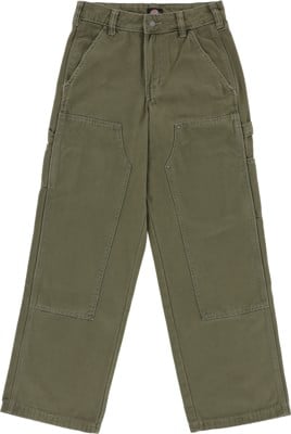 Dickies Women's Double knee Canvas Pants - military green - view large