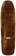Tactics Oval Logo Double Driller Shape Skateboard Deck - brown