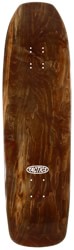 Tactics Oval Logo Double Driller Shape Skateboard Deck - brown