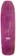 Tactics Oval Logo Double Driller Shape Skateboard Deck - purple