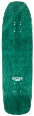 Tactics Oval Logo Double Driller Shape Skateboard Deck - teal - view large