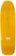Tactics Oval Logo Double Driller Shape Skateboard Deck - yellow