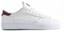 Lakai Cambridge Skate Shoes - white/burgundy leather