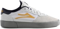 Lakai Cambridge Skate Shoes - white/yellow suede
