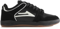 Lakai Telford Low Skate Shoes - black/glow suede