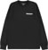 Tactics Throwback Logo L/S T-Shirt - black - front