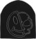 Erased 2 Face Skully Beanie - black