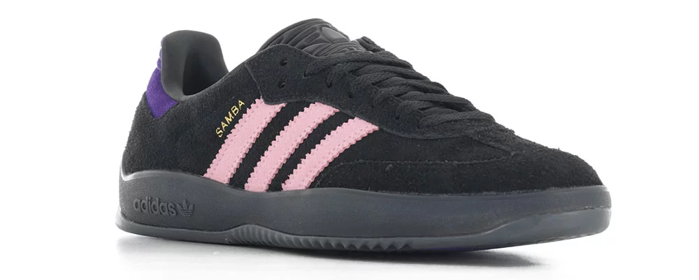 Adidas PUIG Samba Skate Shoes - core black/off white/pink | Tactics