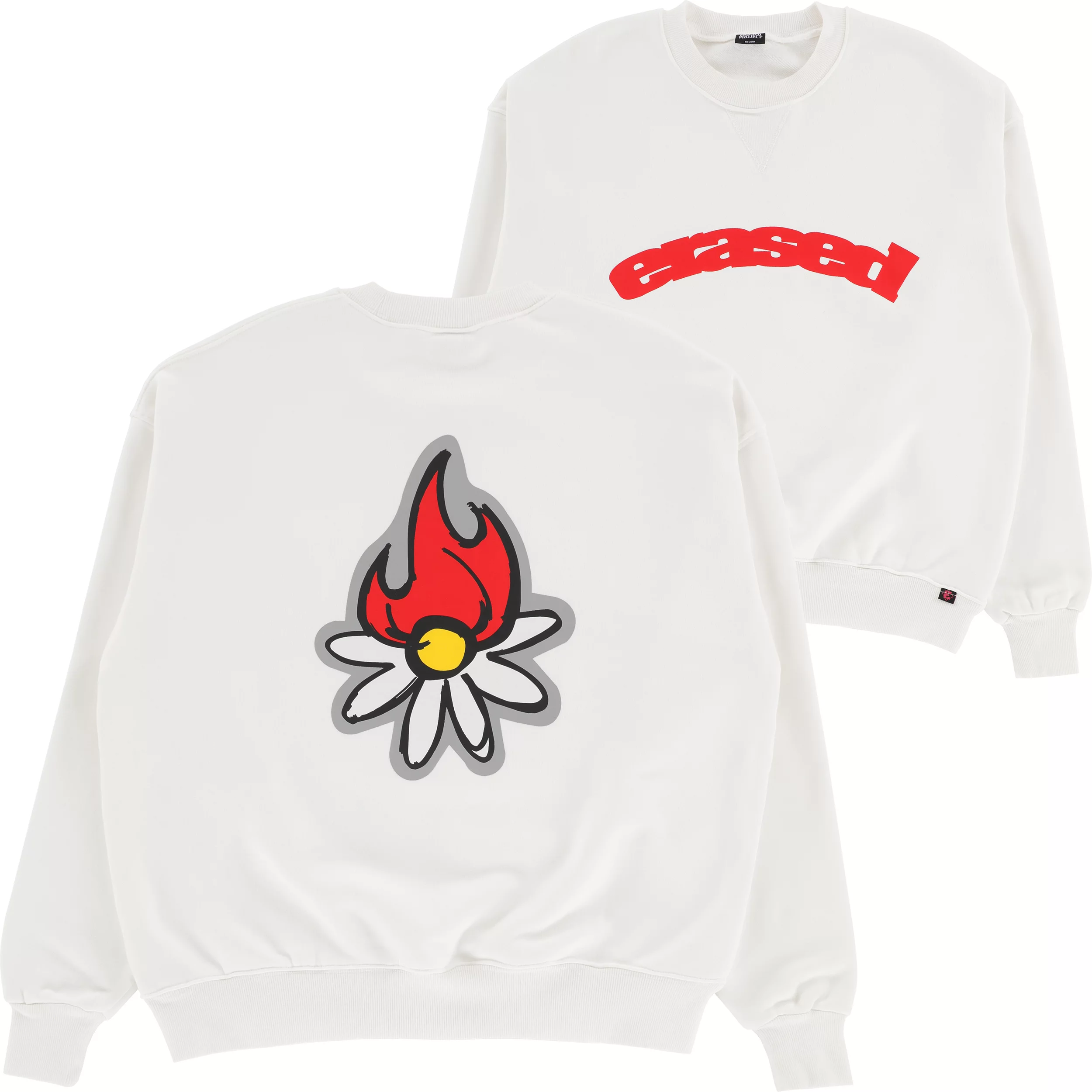 Erased Arc Crew Sweatshirt - white | Tactics